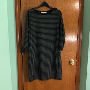 Like new LOFT striped dress, size medium.